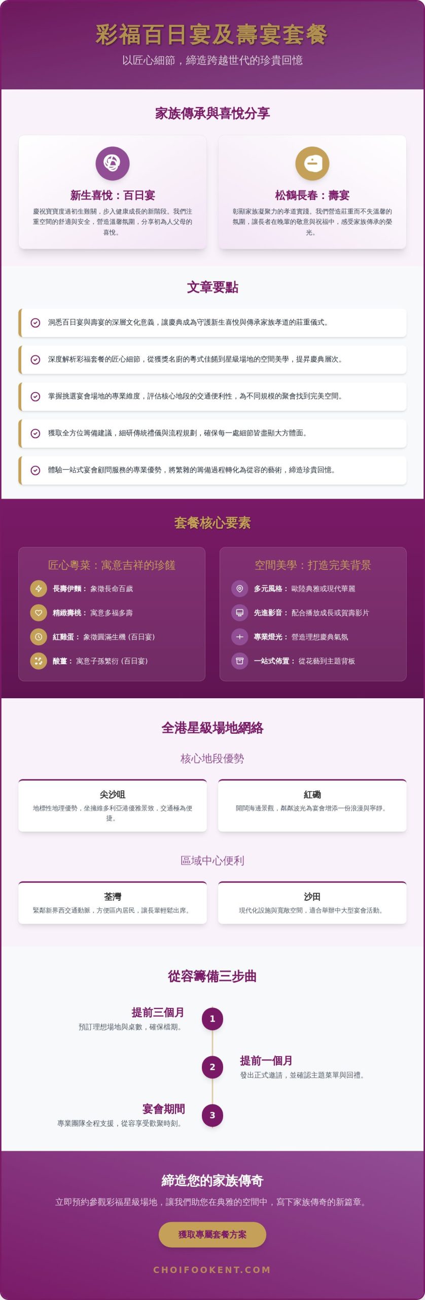 當日宴與百日宴完美選擇