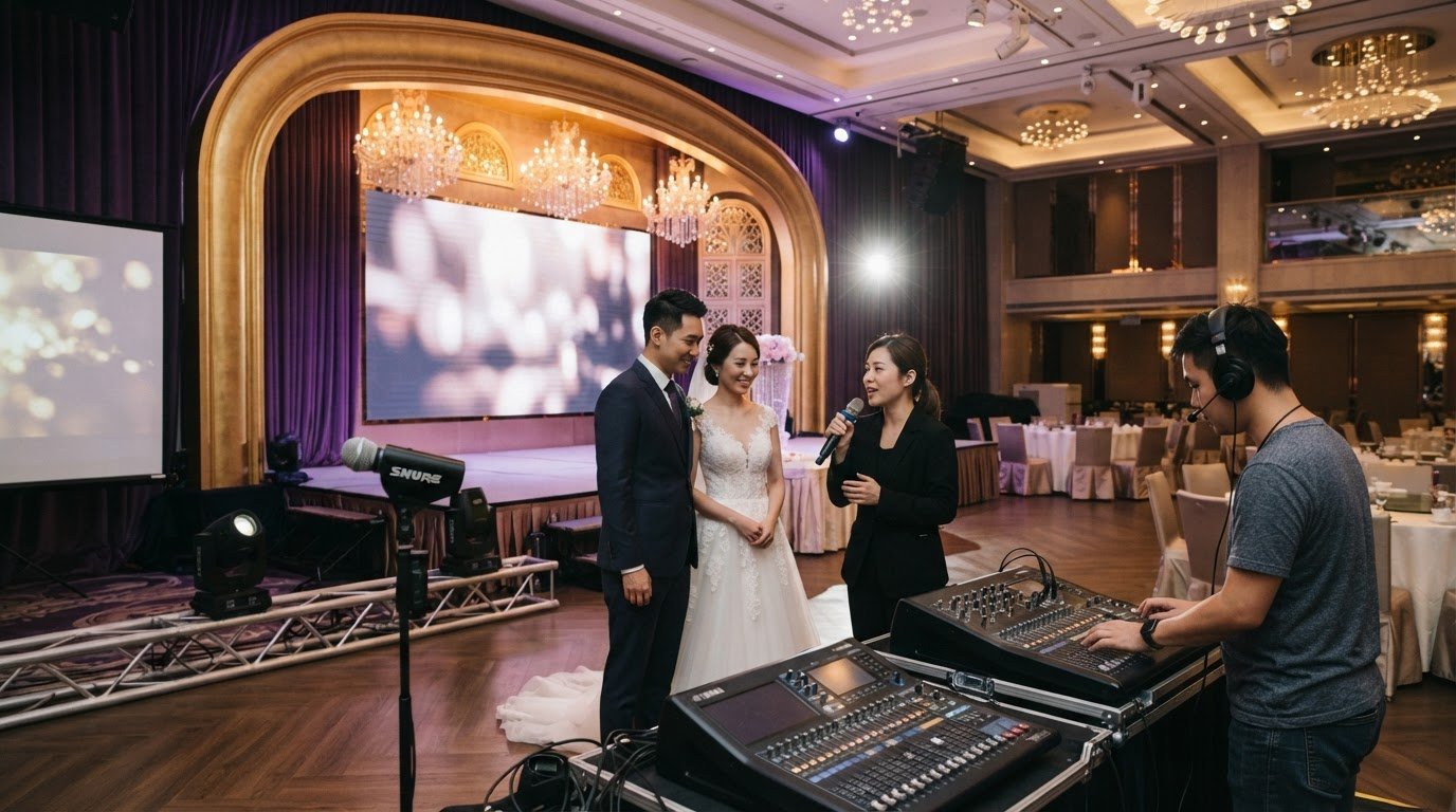 婚宴場地音響燈光要求清單:香港新人籌備婚禮必讀